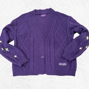 Taylor Swift Speak Now Taylor's Version Purple Knit Cardigan Size M/L